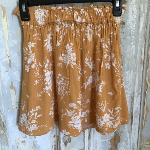 Wallflower green floral skirt Sz S - Picture 4 of 7